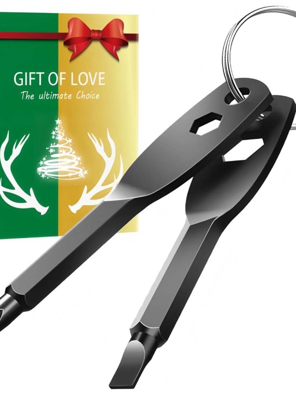 Gifts for men, Portable 4-in-1 Pocket Screwdriver Keychain Multitool, a Cool Gad